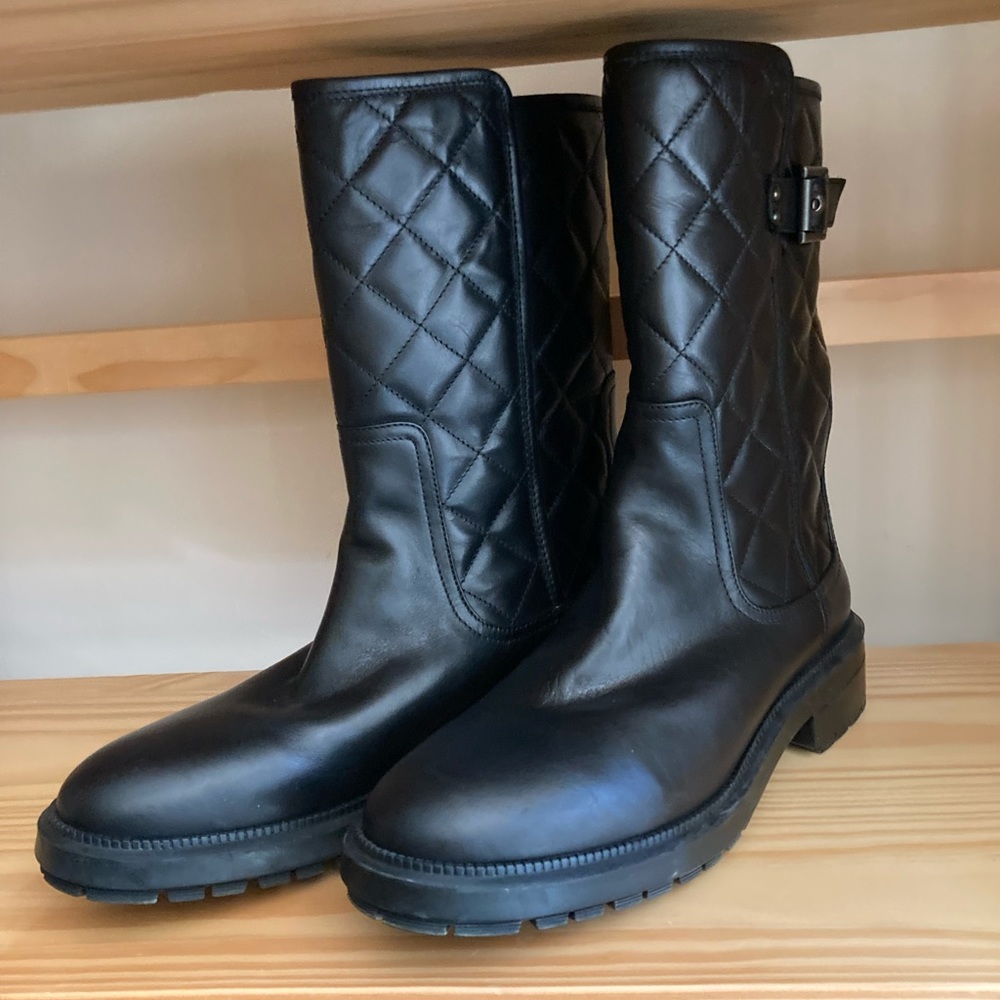Designer 10” Aquatalia Leather Boots size 9.5